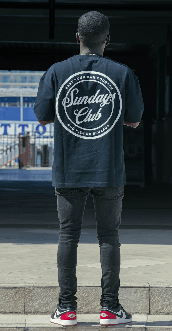 Black Summer Fits " Black/White Embroidery" - Wet Sundays