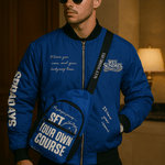 Dark Blue Chest Crossbody Bag - Wet Sundays