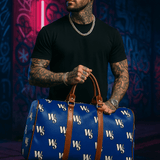 Dark Blue Monogram Travel Bag - Wet Sundays