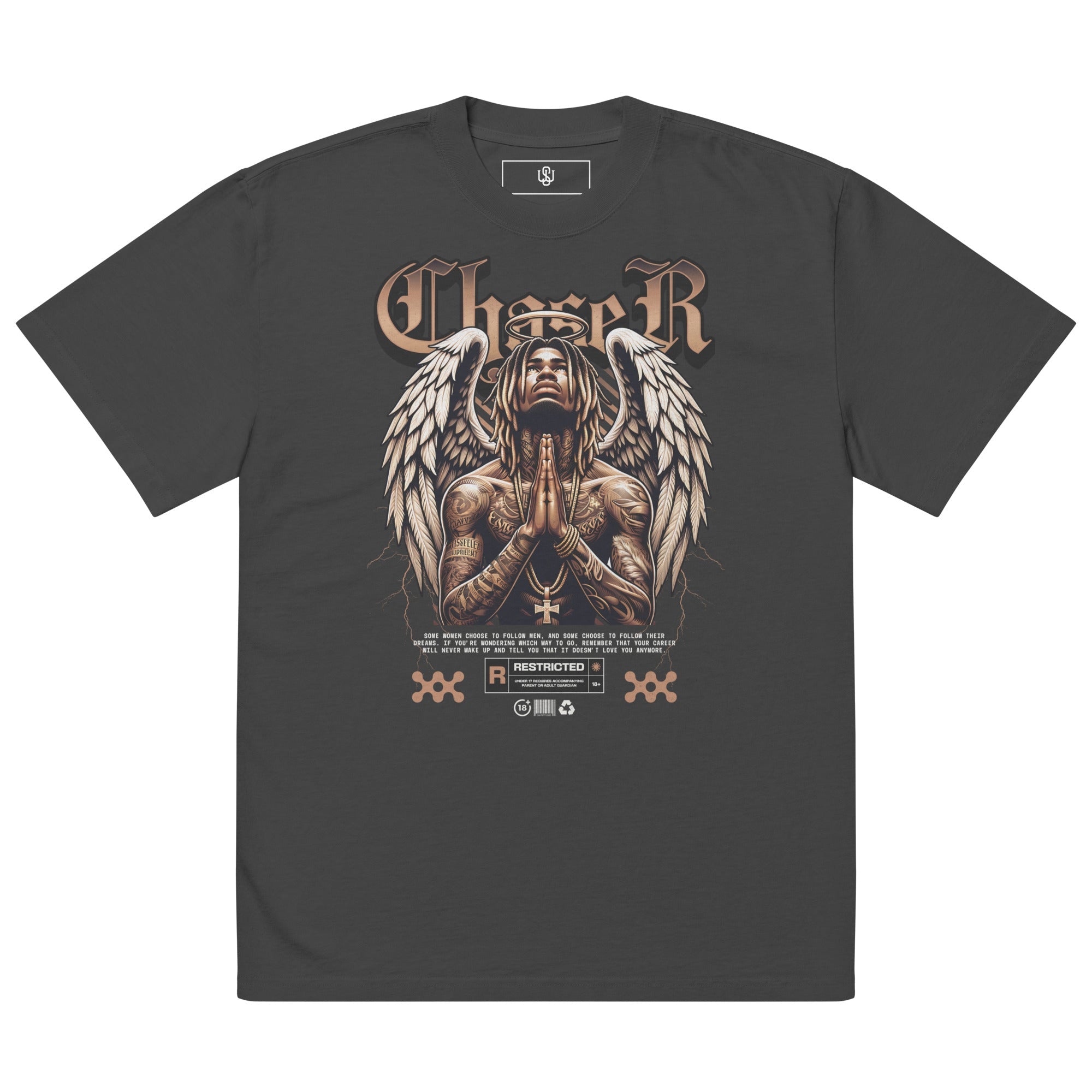 Dream Chaser Oversized faded t-shirt - Wet Sundays