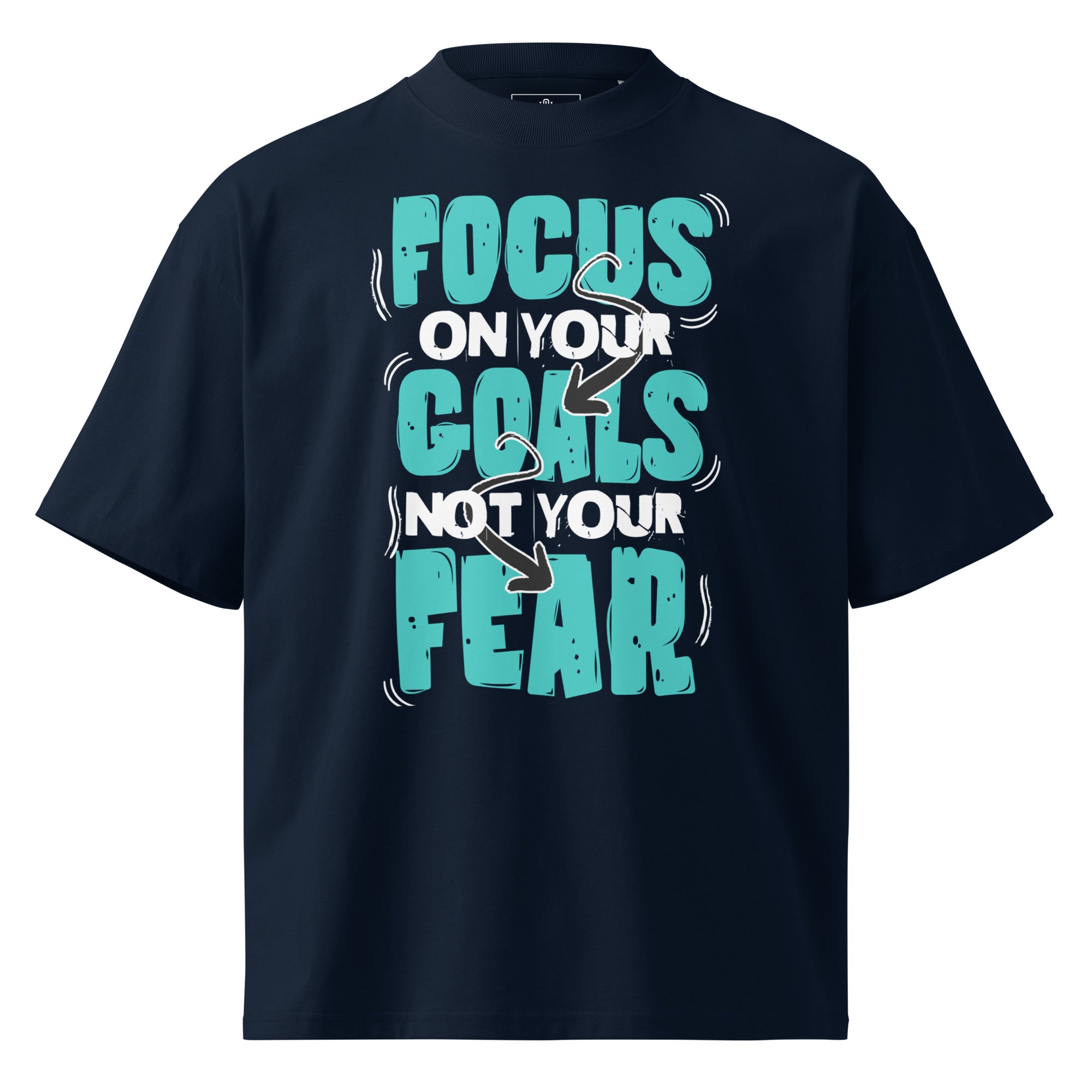 Focus On Your Goals Oversized T-shirt - Wet Sundays
