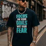 Focus On Your Goals Oversized T-shirt - Wet Sundays