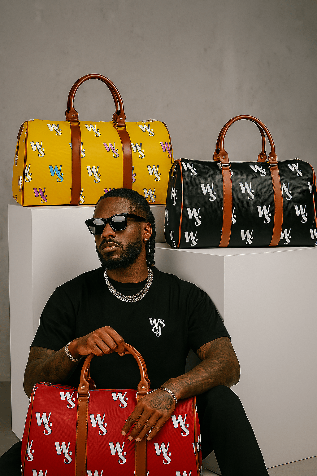 Gold Monogram Travel Bag - Wet Sundays