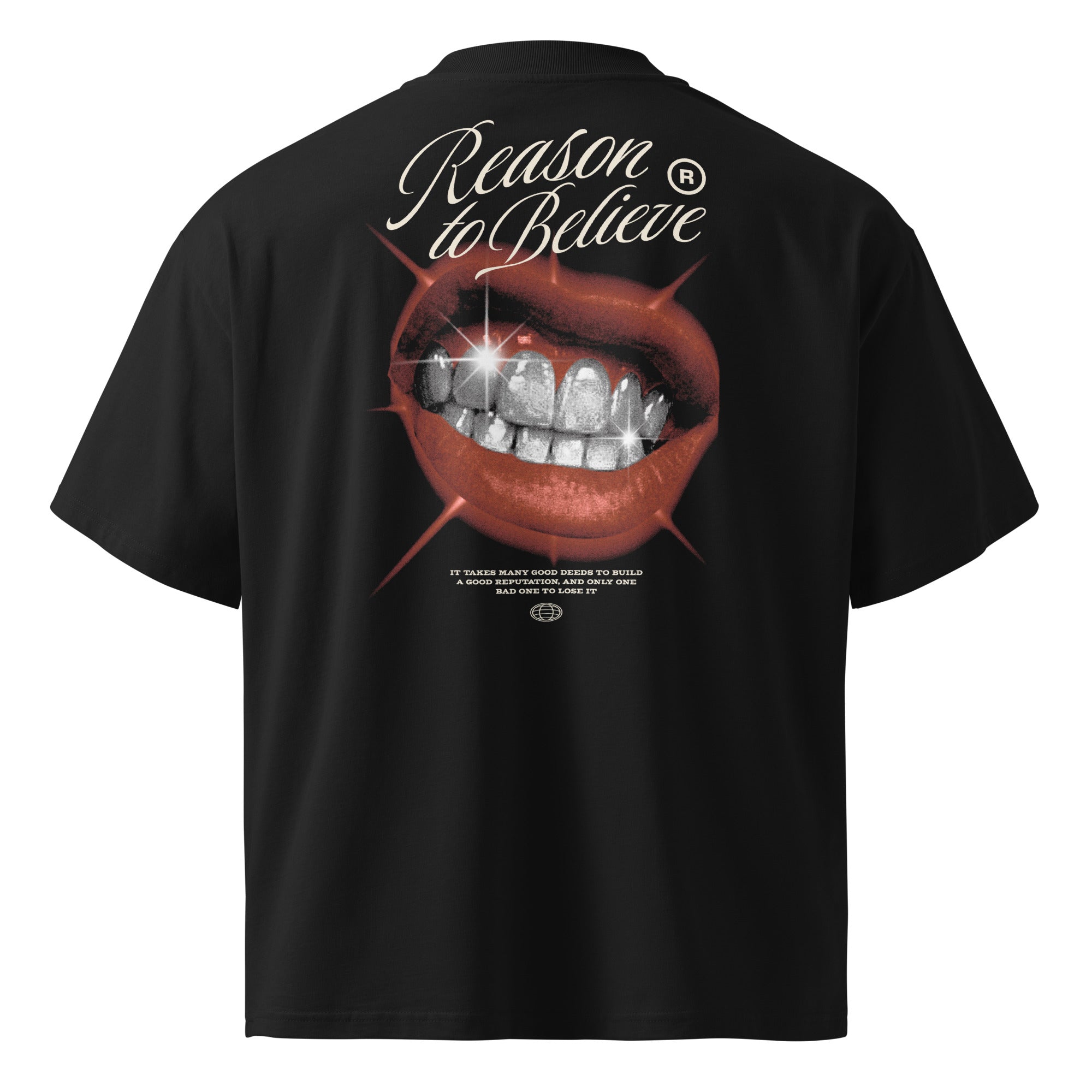 Iced Out Oversized High Neck T-shirt - Wet Sundays