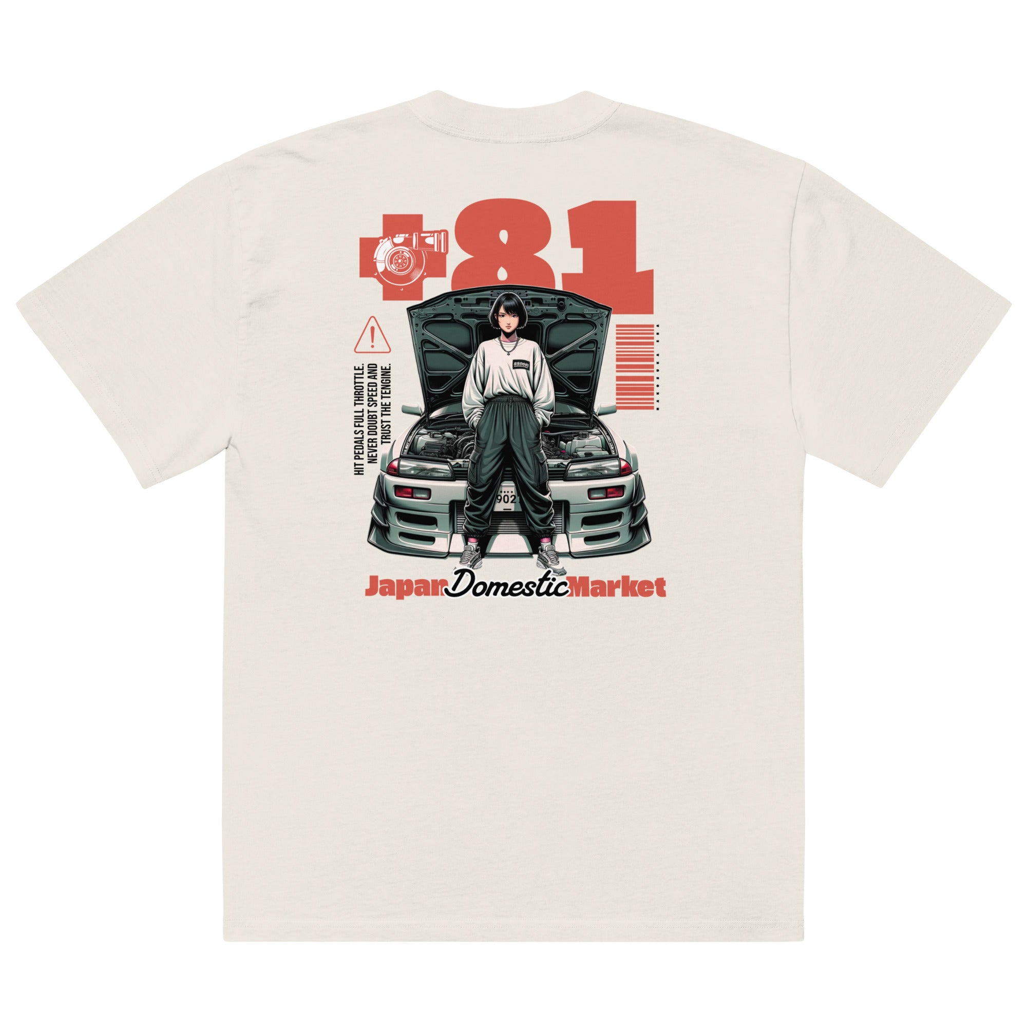 JDM Favorite Oversized Faded T-shirt - Wet Sundays