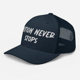 Motion Never Stops Trucker Hat - Wet Sundays