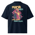 Punk Spirit Organic Oversized High Neck T-shirt - Wet Sundays