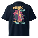 Punk Spirit Organic Oversized High Neck T-shirt - Wet Sundays