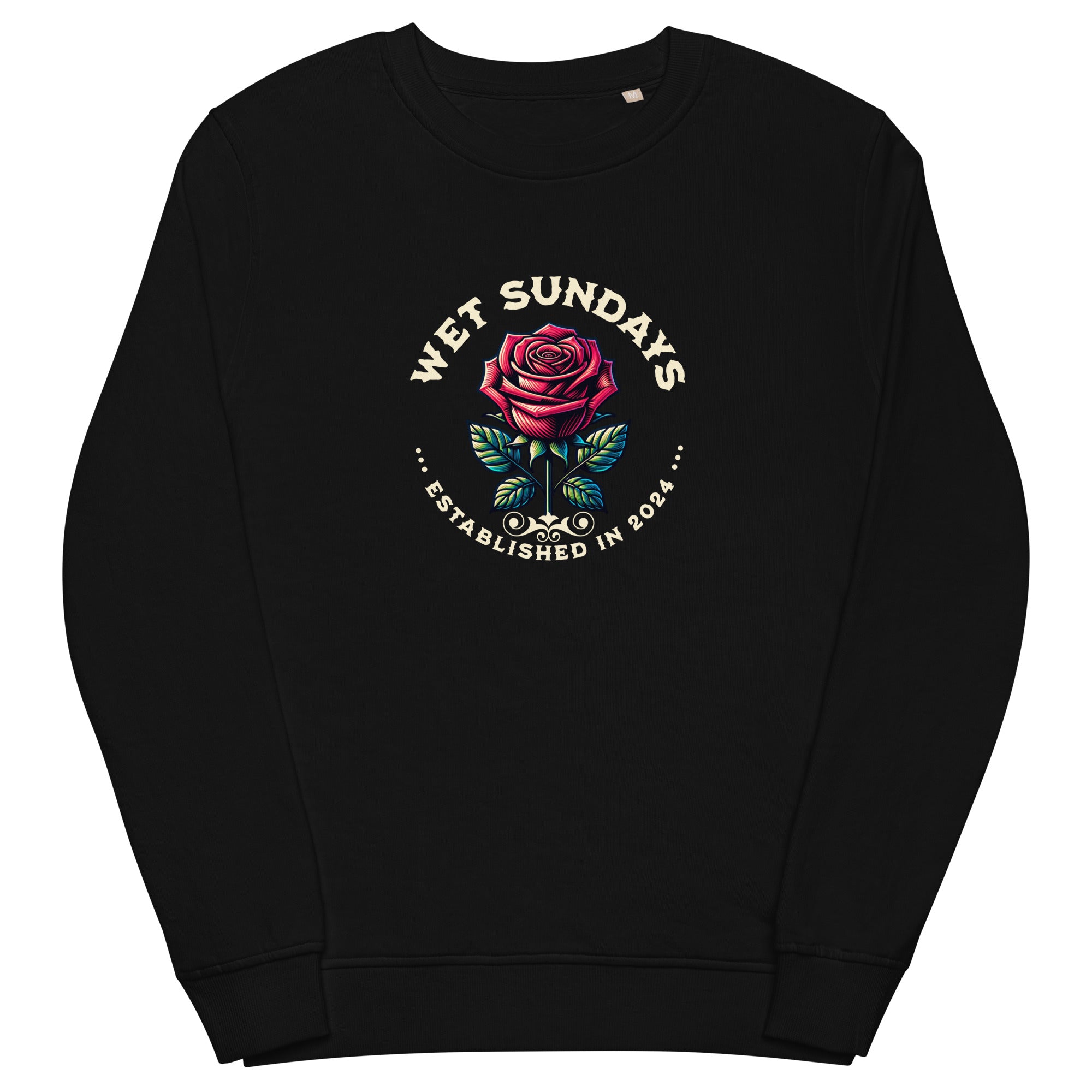 Roses organic sweatshirt - Wet Sundays