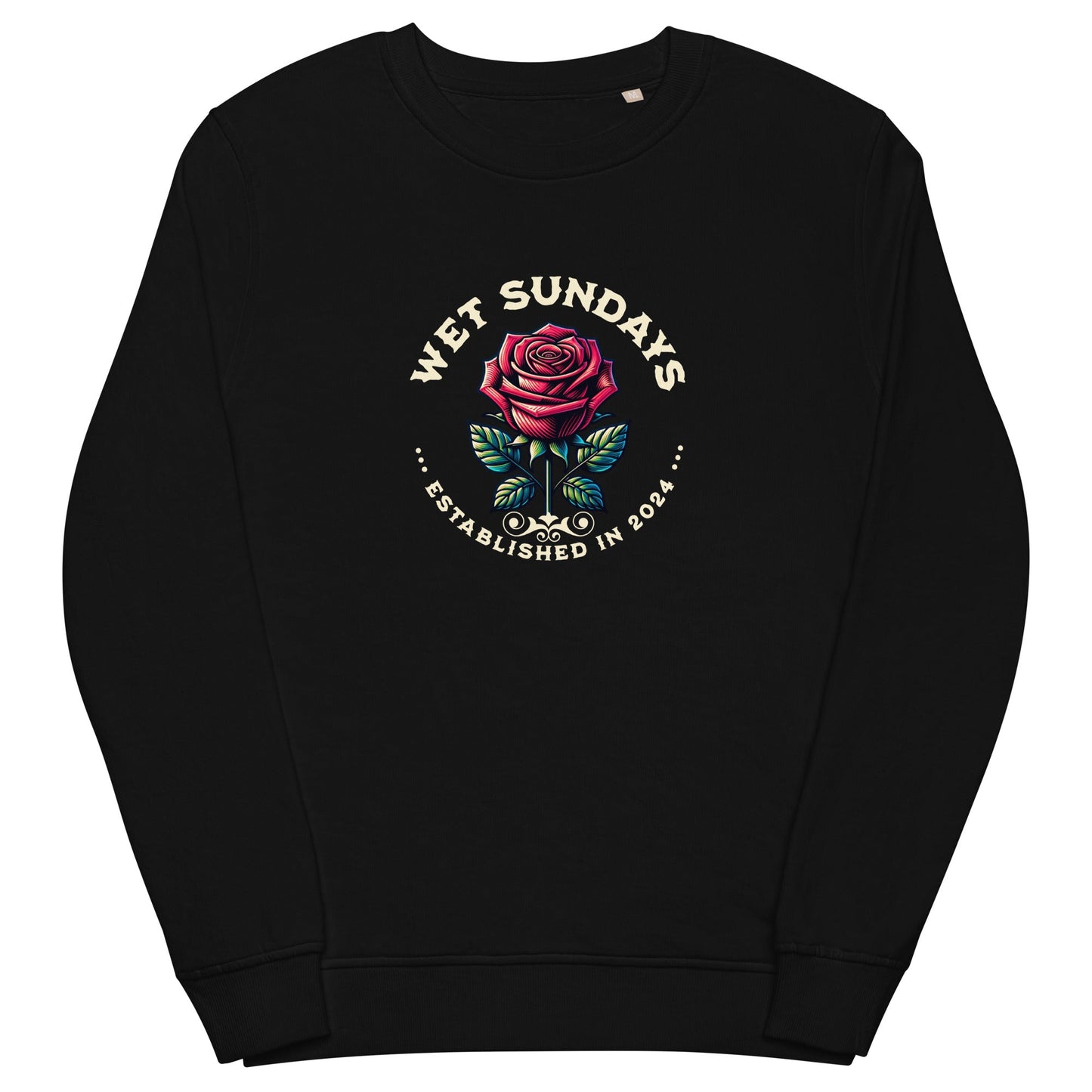 Roses organic sweatshirt - Wet Sundays