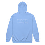 Set Your Own Course Embroidery Zip hoodie - Wet Sundays