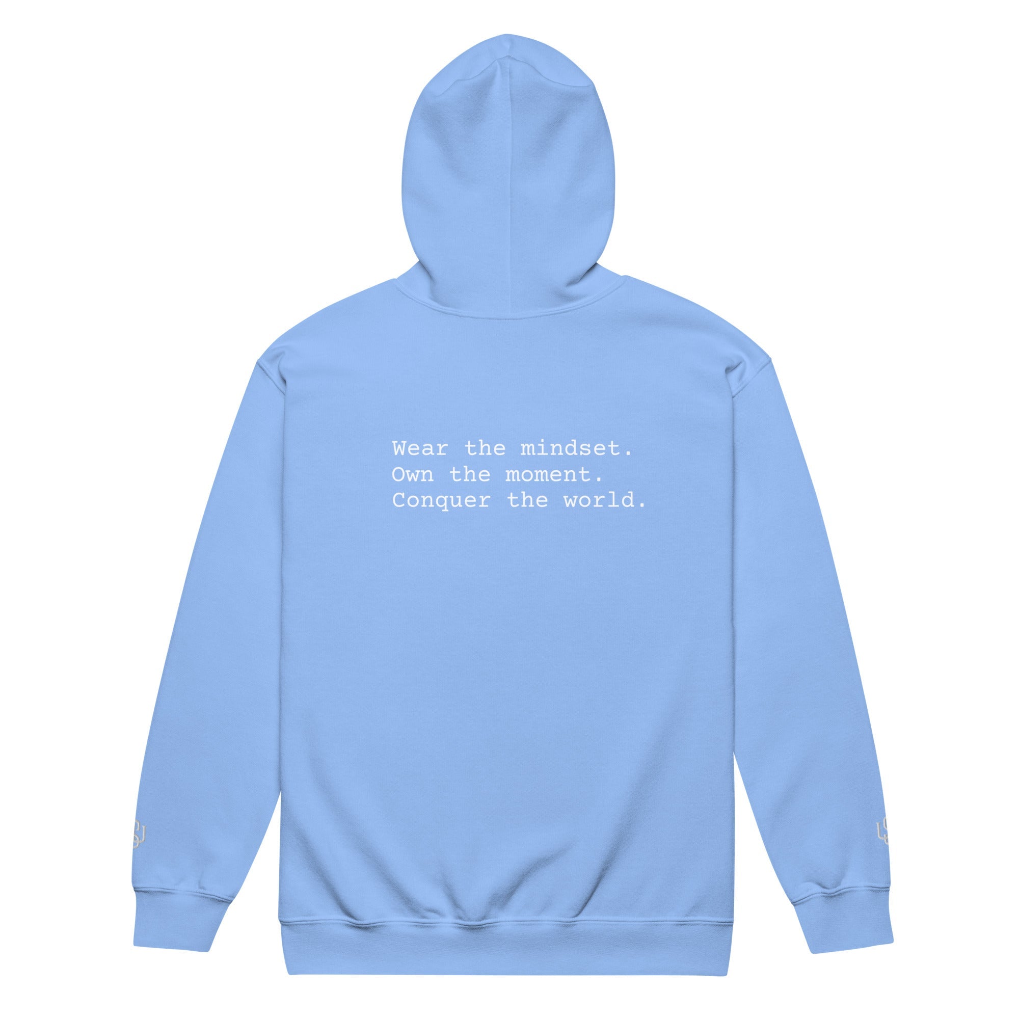 Set Your Own Course Embroidery Zip hoodie - Wet Sundays