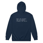 Set Your Own Course Embroidery Zip hoodie - Wet Sundays