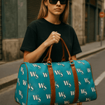 Turquoise Monogram Travel Bag - Wet Sundays