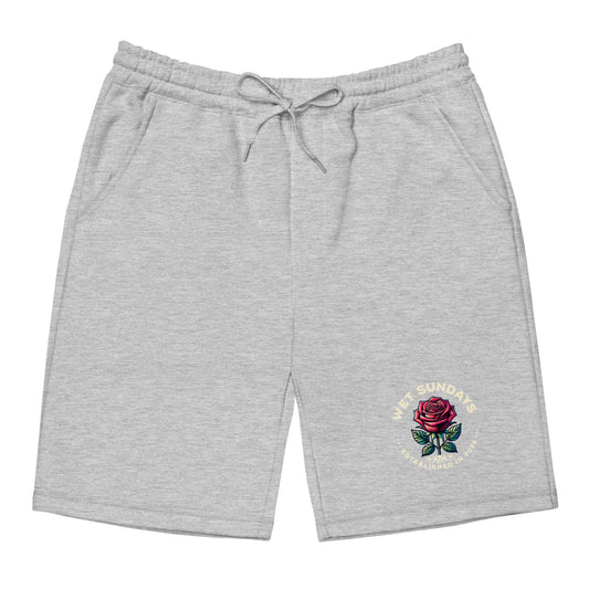 WS Beautiful Roses fleece shorts - Wet Sundays
