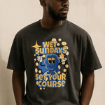 WS Cartoon Oversized Faded T-shirt - Wet Sundays