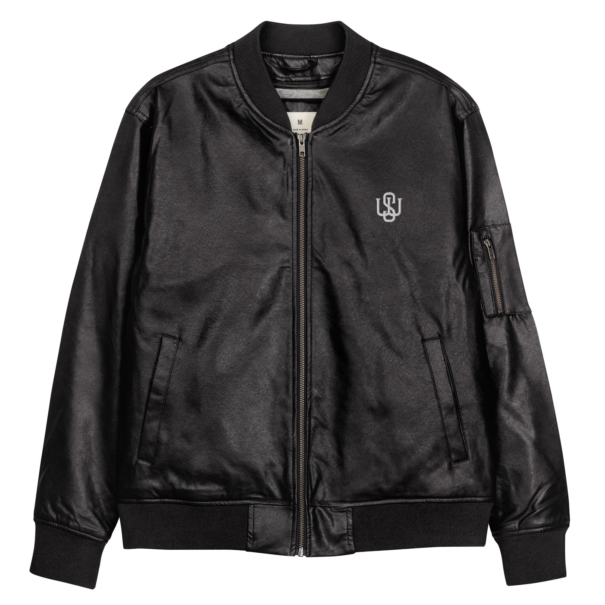 WS Leather Bomber Jacket - Wet Sundays