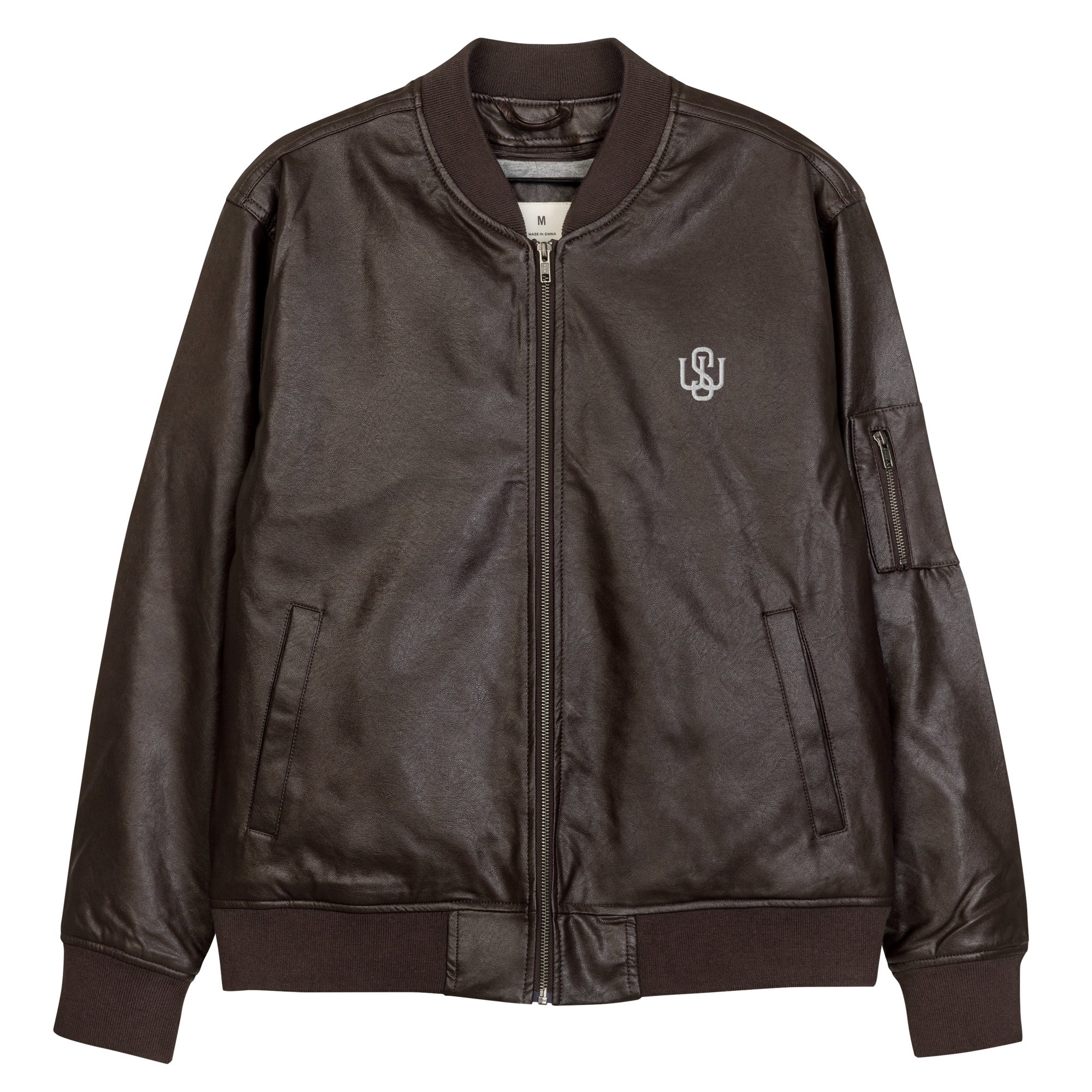 WS Leather Bomber Jacket - Wet Sundays