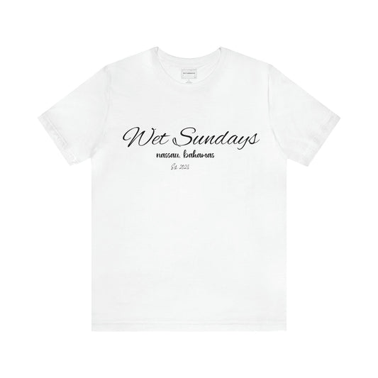 White Bahamas T-shirt - Wet Sundays