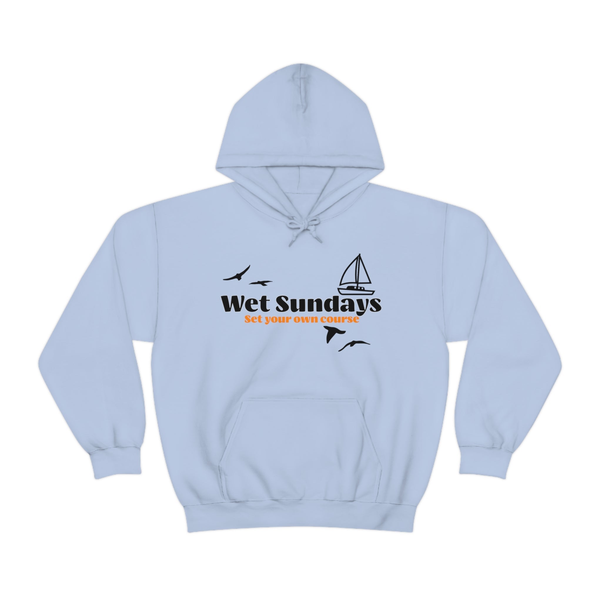Light Blue Graphic Hoodie - Wet Sundays