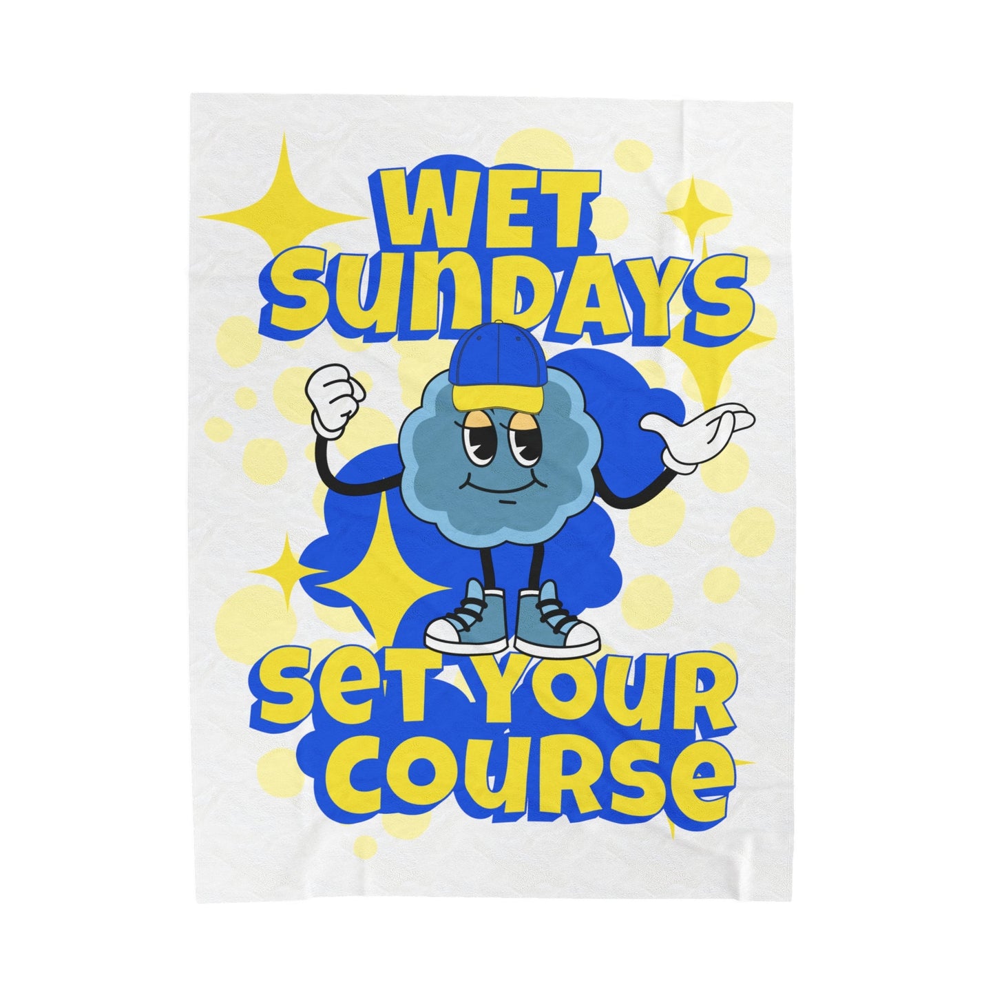 Cartoon Sundays Plush Blanket - Wet Sundays