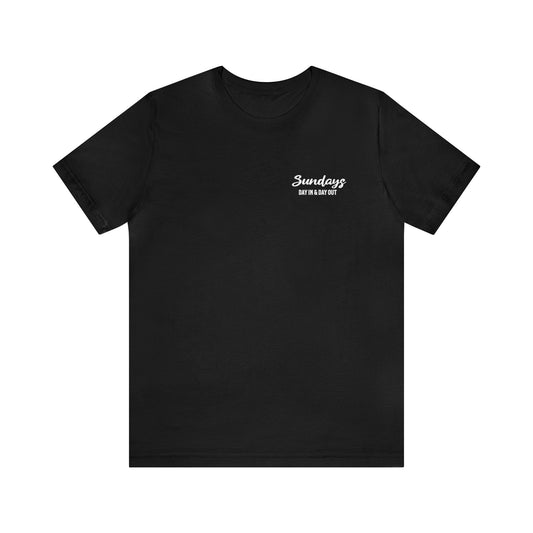 Day In and Day Out Black Tee - Wet Sundays