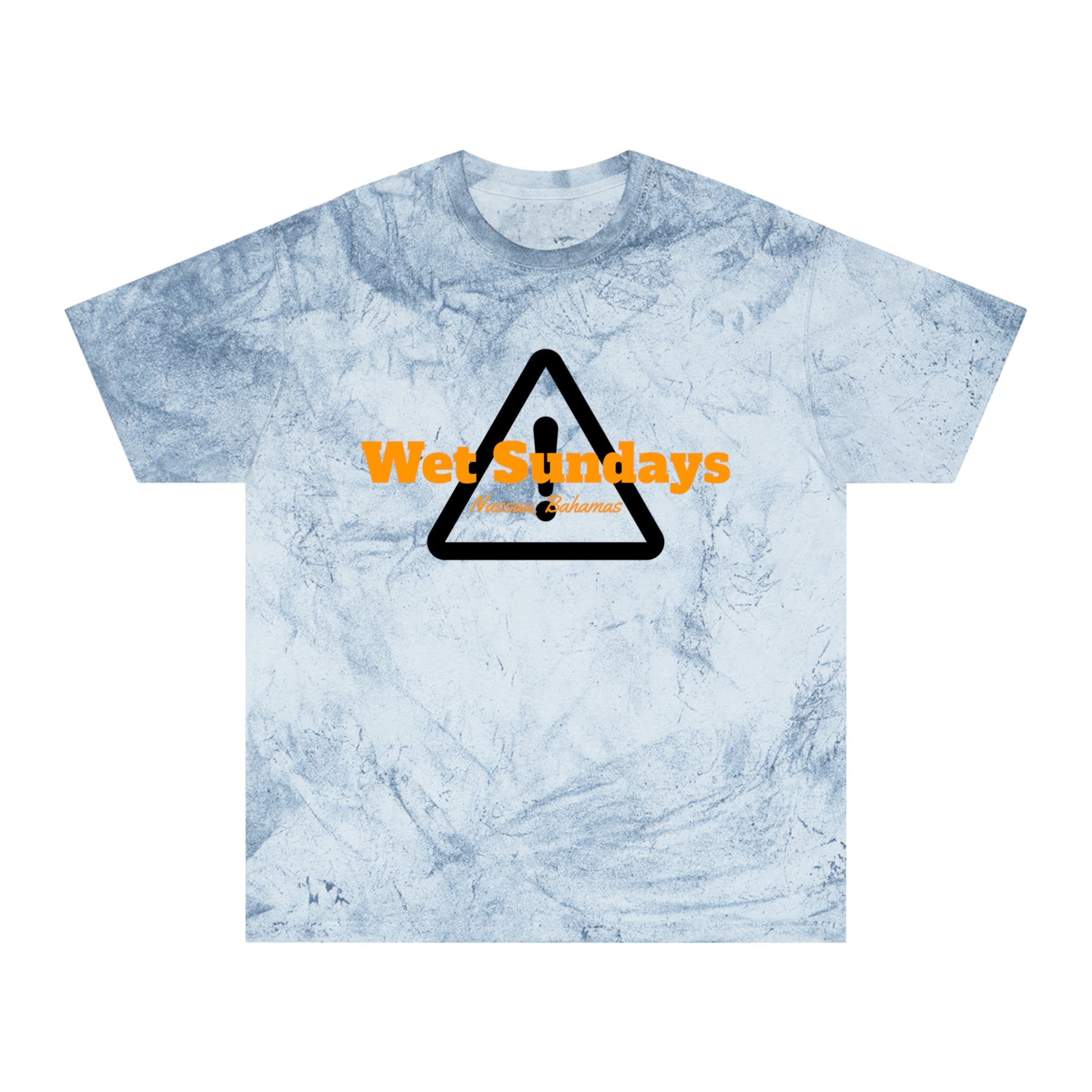 Dyed Caution Graphic Sailing T-shirt - Wet Sundays