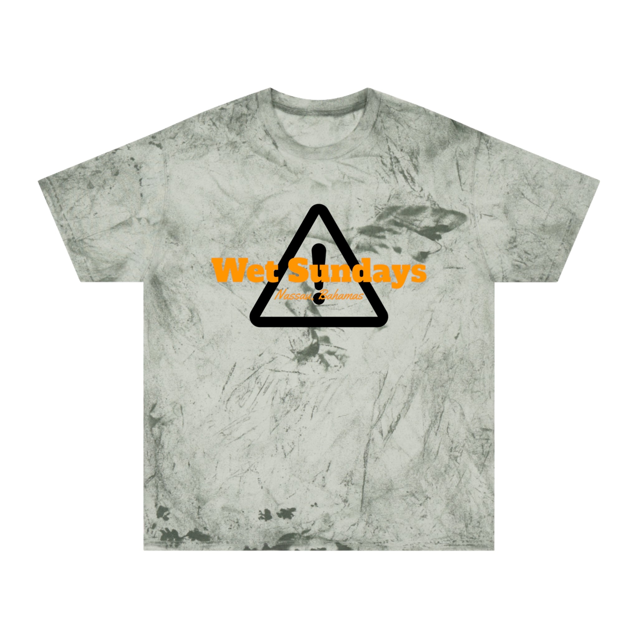 Dyed Caution Graphic Sailing T-shirt - Wet Sundays