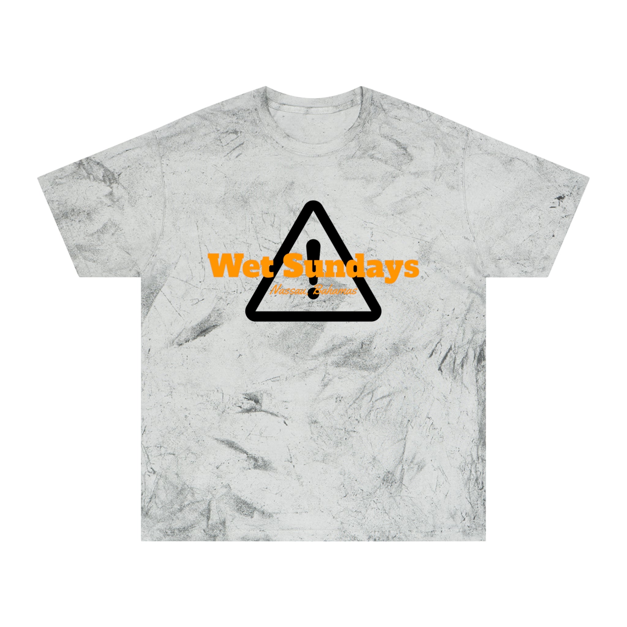 Dyed Caution Graphic Sailing T-shirt - Wet Sundays