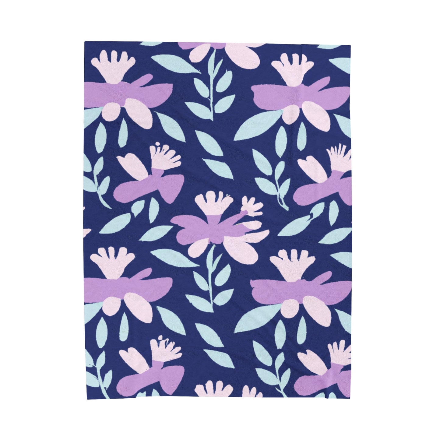 Floral Plush Blanket - Wet Sundays