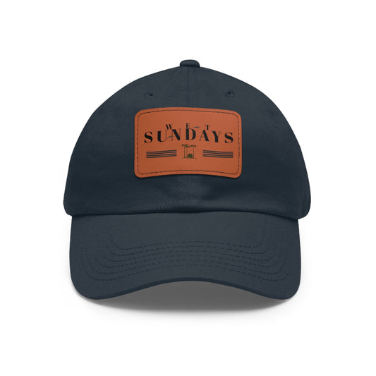 Hat with Leather Patch - WS - Wet Sundays