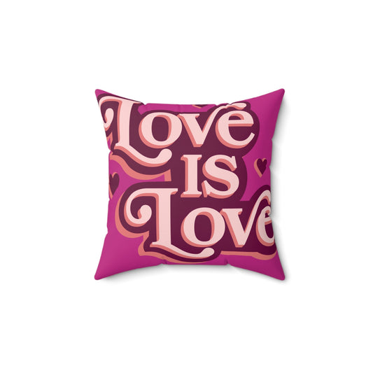Love is Love Square Pillow - Wet Sundays