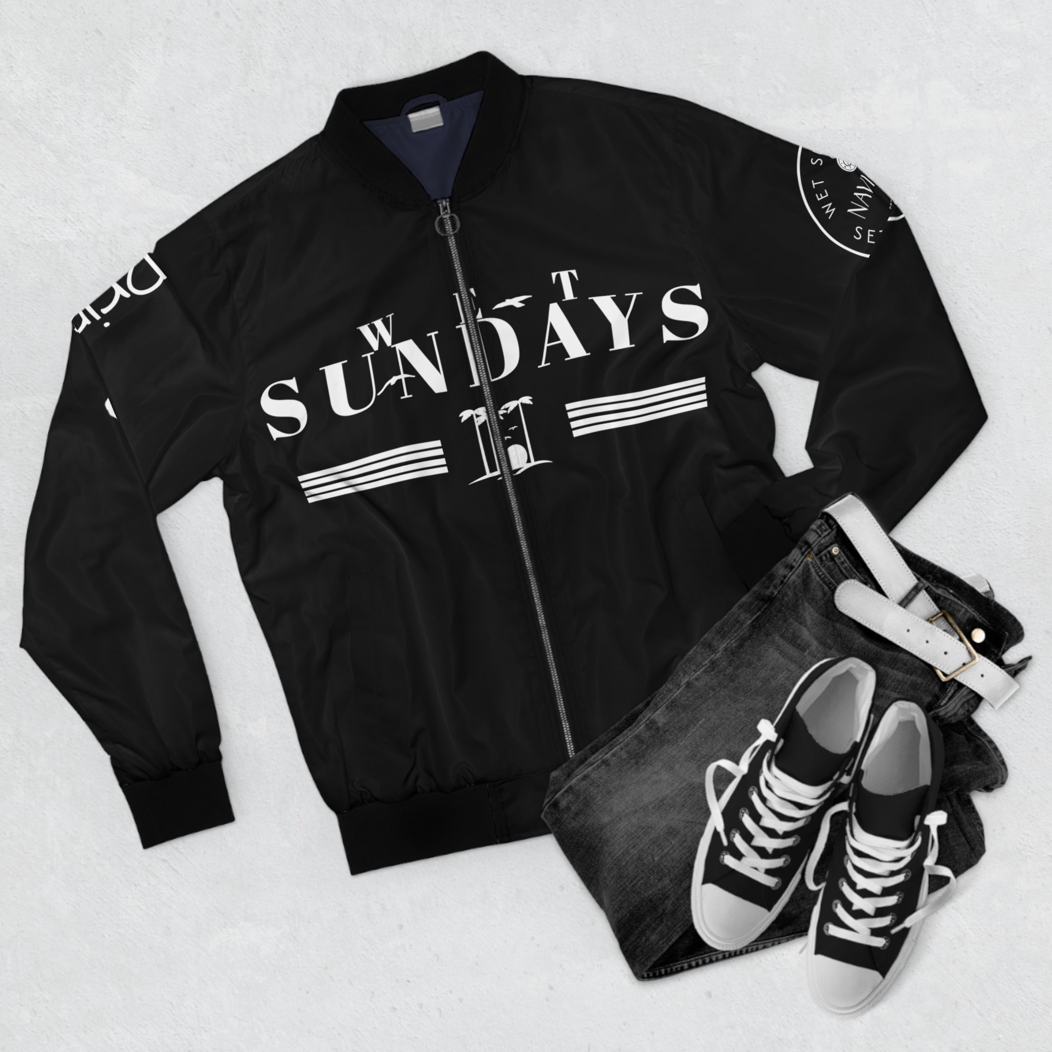 Men's Floral Bomber Jacket - Wet Sundays