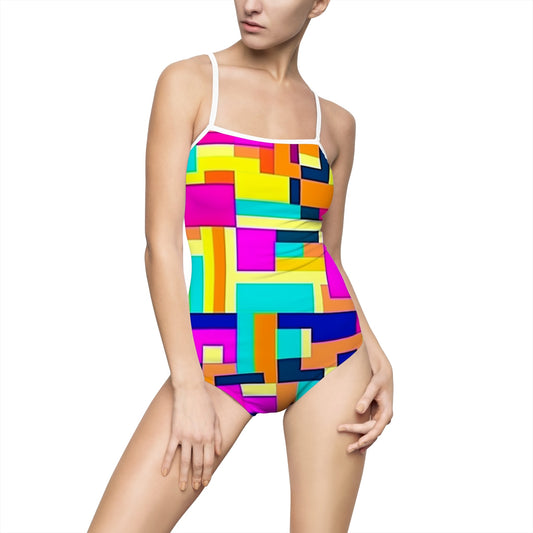 Pixel One-piece Swimsuit - Wet Sundays