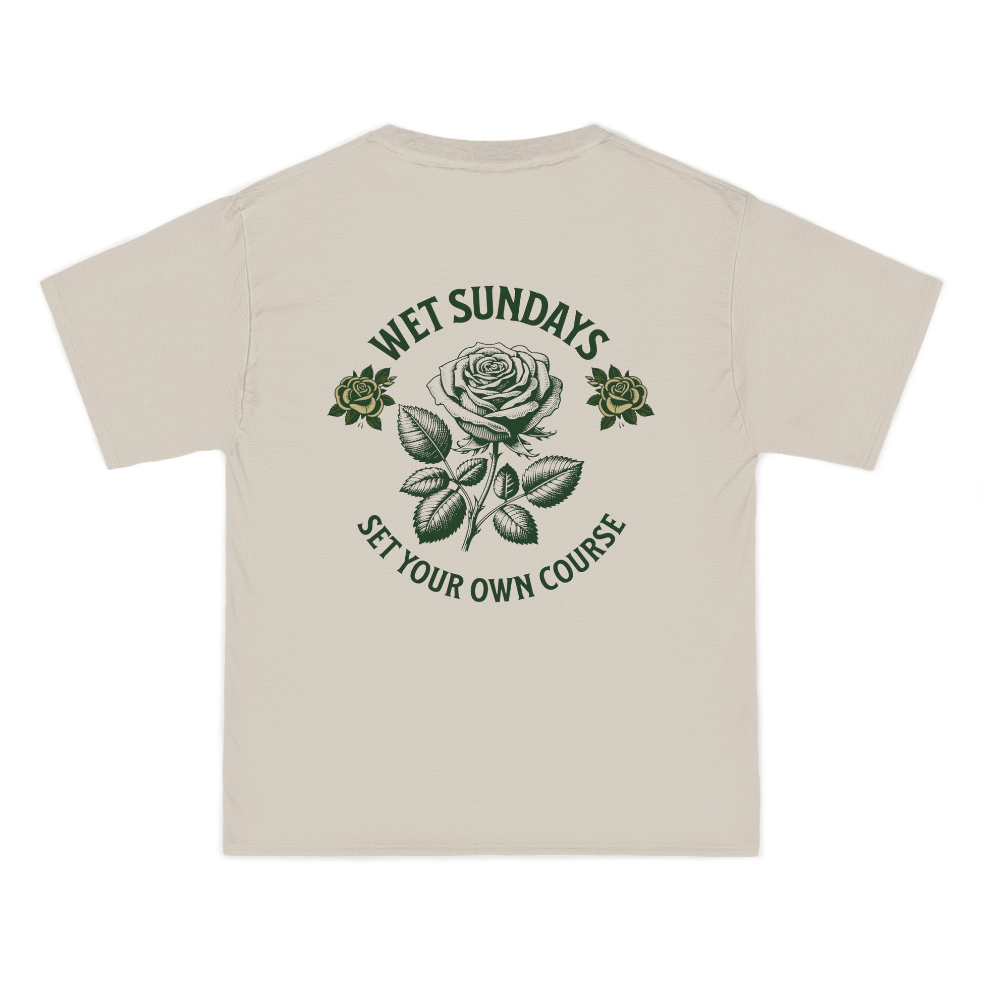 WS Green Roses T-Shirt - Wet Sundays