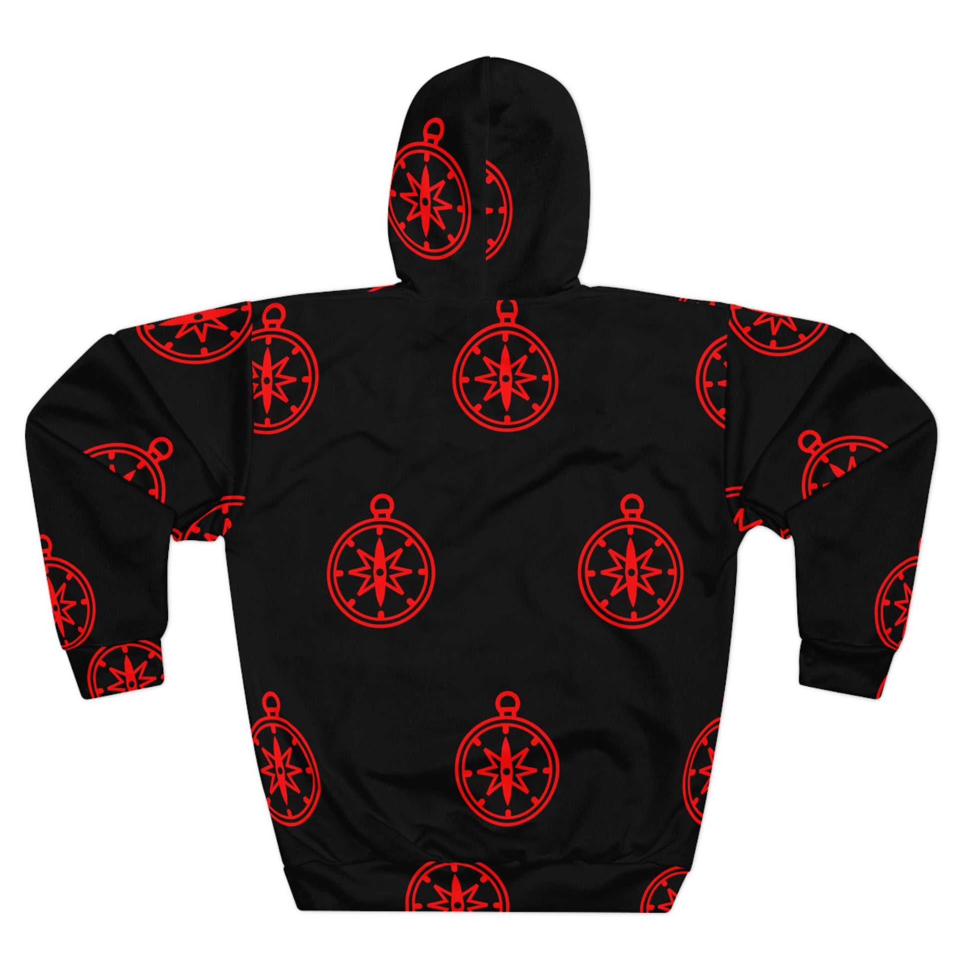 WS Red Compass Pullover Hoodie - Wet Sundays