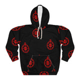 WS Red Compass Pullover Hoodie - Wet Sundays