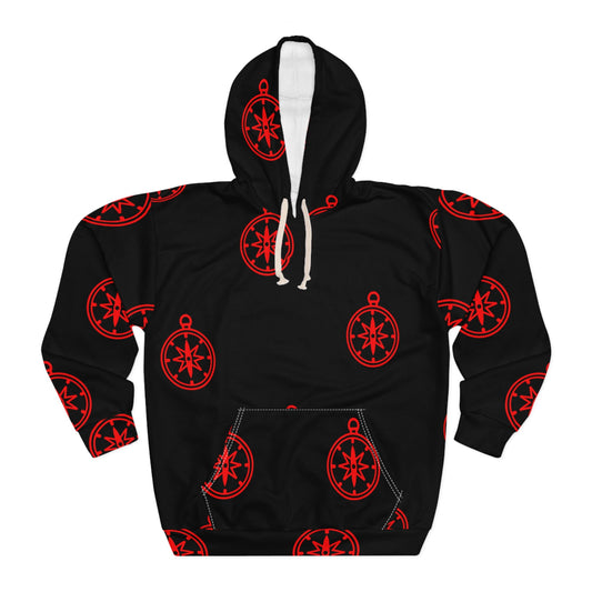 WS Red Compass Pullover Hoodie - Wet Sundays