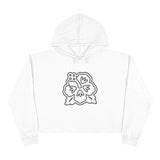 Wet Sundays Hibiscus Bloom Crop Hoodie