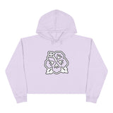 Wet Sundays Hibiscus Bloom Crop Hoodie