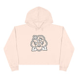 Wet Sundays Hibiscus Bloom Crop Hoodie