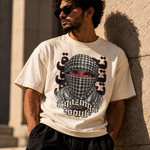 Gazing Oversized Faded T-Shirt - Front View - Wet Sundays