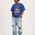 Blessed & Highly Favored Oversized Tee - Wet Sundays