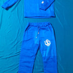 Blue Dream Jogger Sets "Blue/White Print" - Wet Sundays