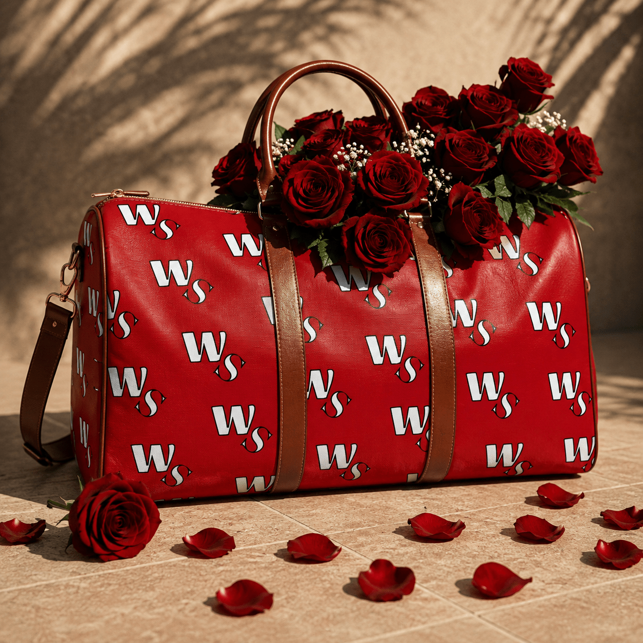 Crimson Voyage Travel Bag - Wet Sundays