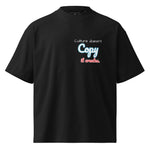 Culture Doesn’t Copy. It Creates. Oversized T-shirt (Printed) - Wet Sundays