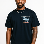 Culture Doesn’t Copy. It Creates. Oversized T-shirt (Printed) - Wet Sundays