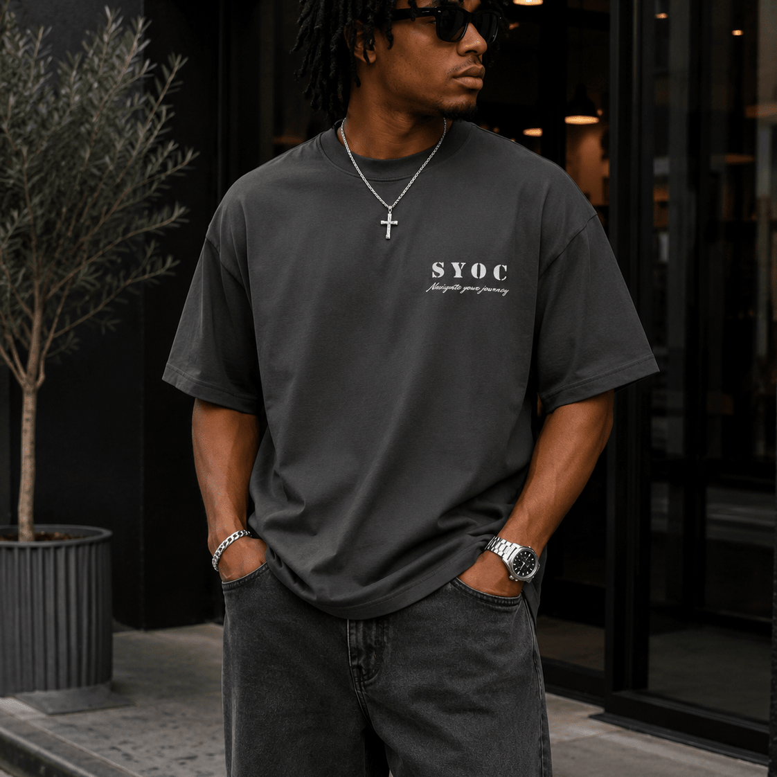 Dream It Wish It Oversized faded t-shirt - Wet Sundays