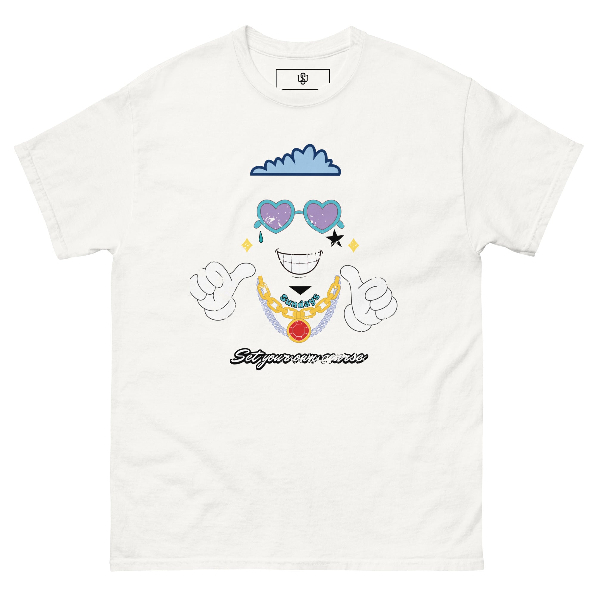 Drip Cartoon classic tee - Wet Sundays