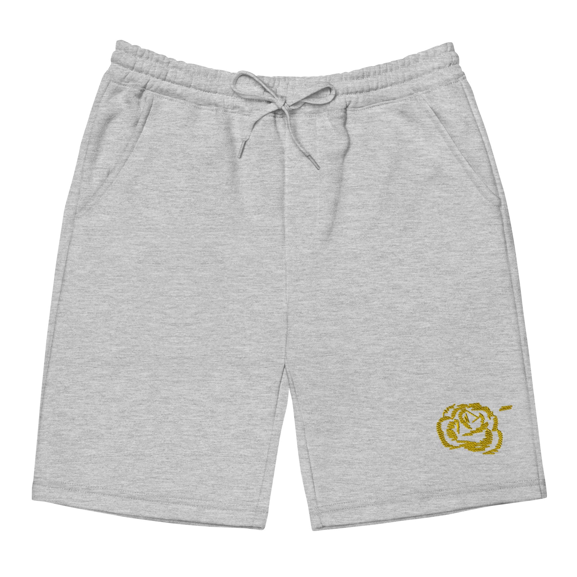 Embroidery Roses fleece shorts - Wet Sundays